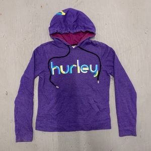 Hurley Hoodie Purple Mens Medium Surf Skate Beach Snowboard Huntington Outerwear